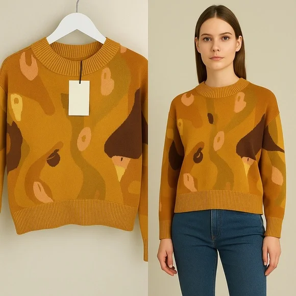 NWT Never Fully Dressed Abstract Knit Sweater | Size 4 (UK 8) | NWT - Picture 2 of 8